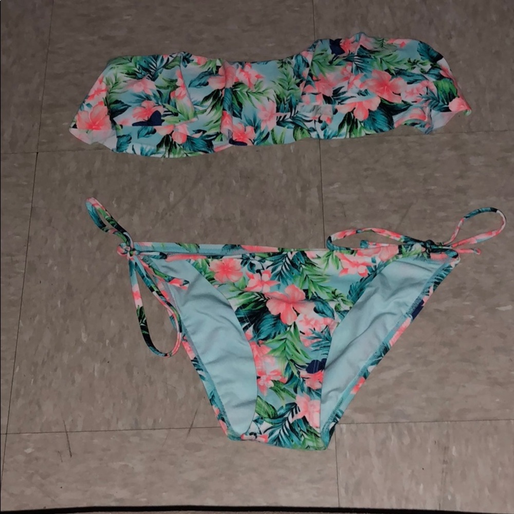 F21 Floral Bathing Suit